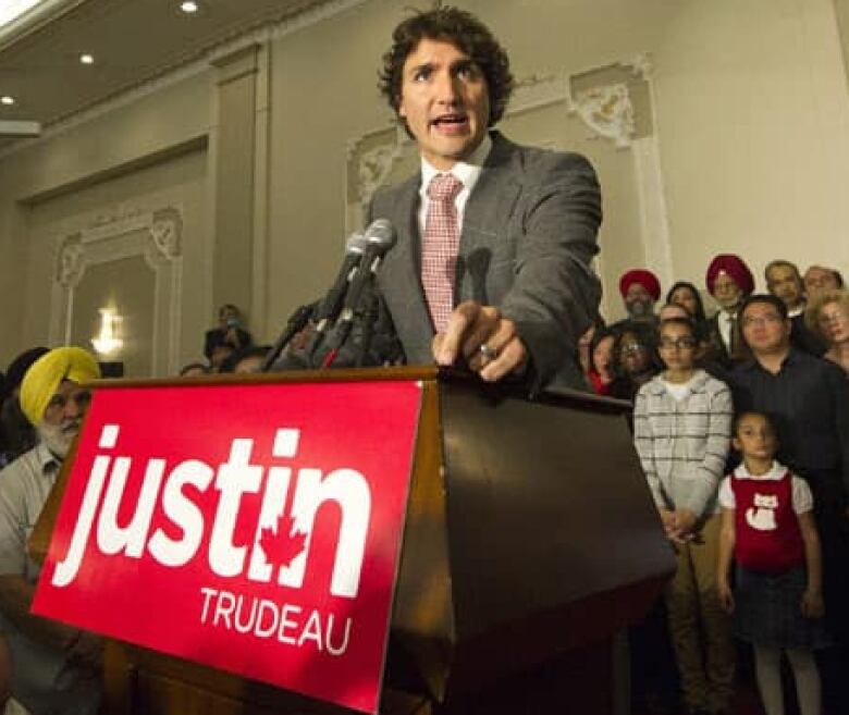 Justin Trudeau brought his newly minted Liberal leadership campaign to Mississauga Thursday, October 4, 2012, making a brief stop in a place where Conservatives made huge gains in the last election.