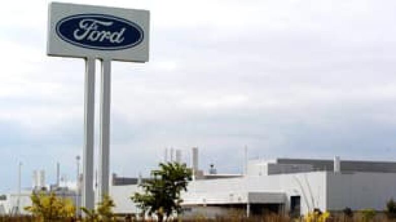 A photo of the Ford engine plant in Windsor