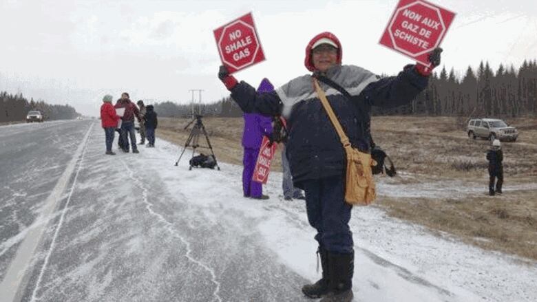 shale gas protestors