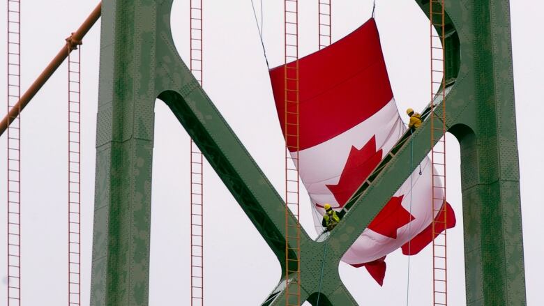 A Canadian flag.