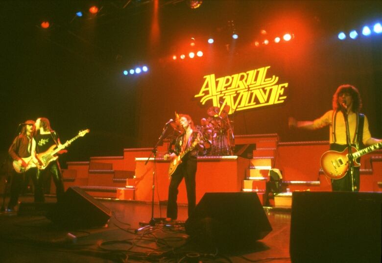 April Wine is shown on stage in an undated photo.