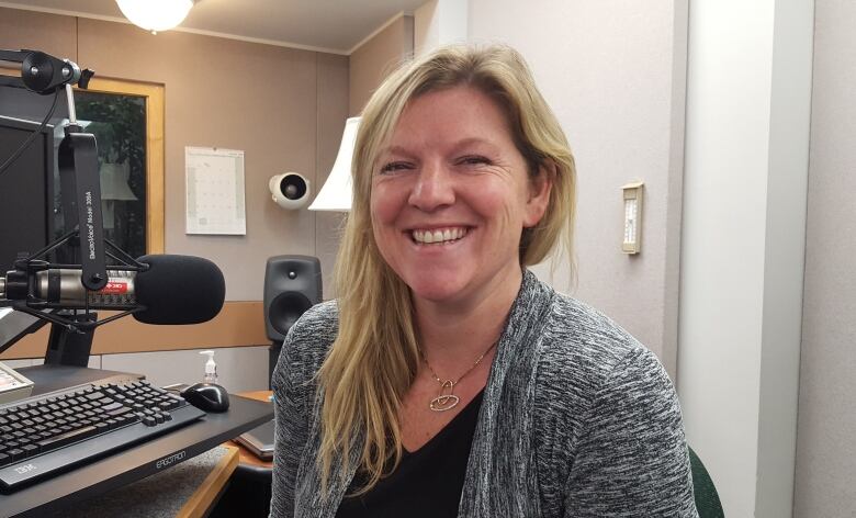 Moira Lassen at one of the CBC studios.