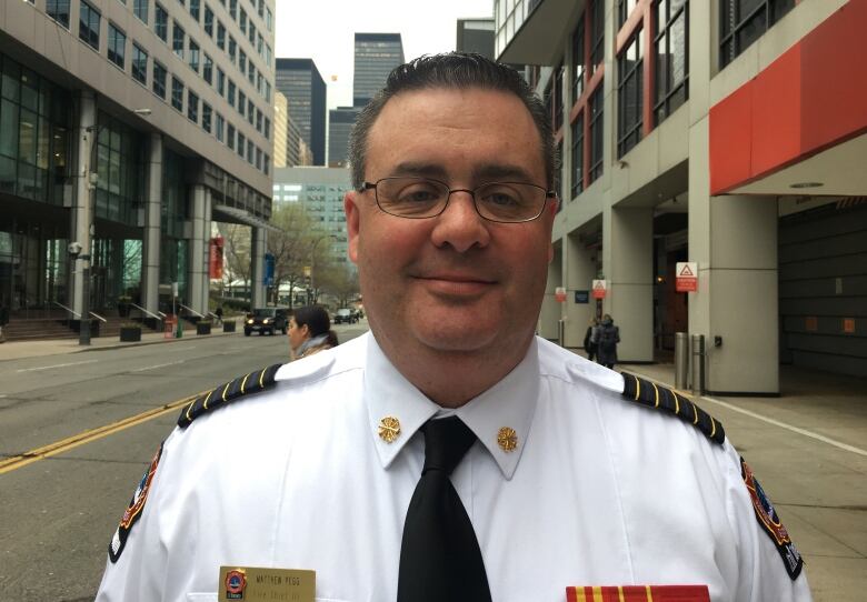 New Toronto Fire Services chief Matthew Pegg stepped into the job last week, just a day after all eyes in Toronto were on a Toronto Fire led rescue of a young woman who was stuck on the pulley of a crane. 