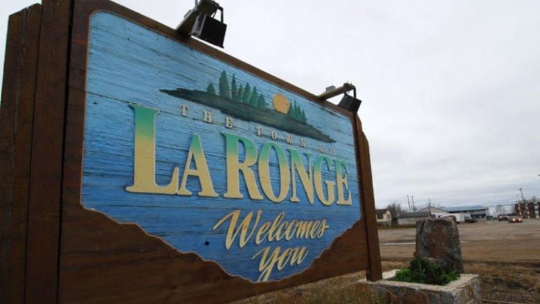 a sign reads La Ronge