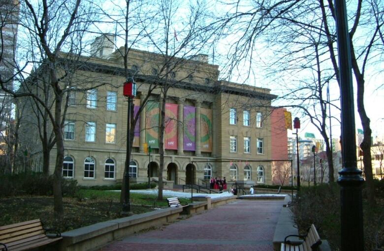 A large building seen from the exterior.