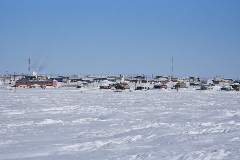 A community in winter.