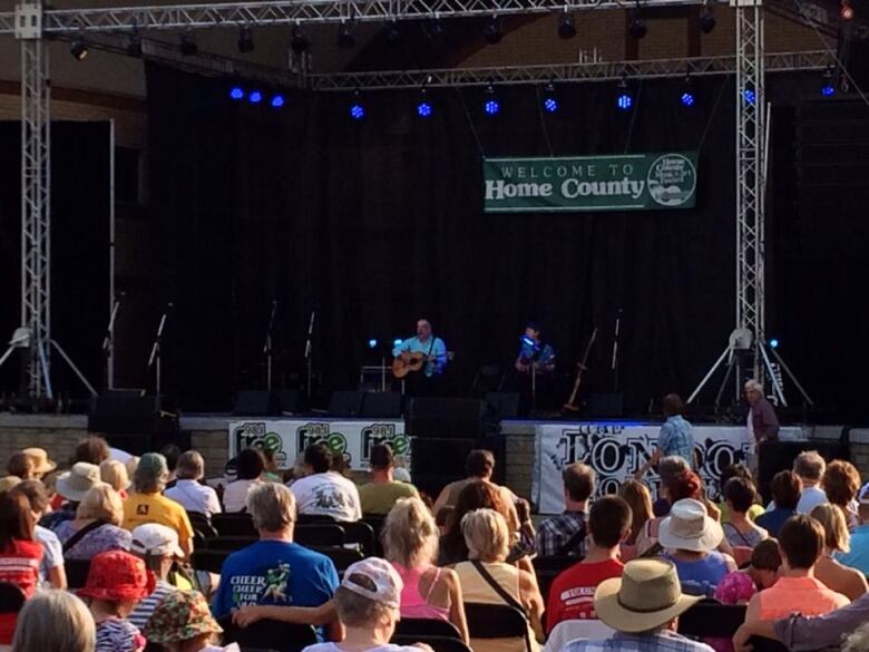 James Keelaghan playing at the Home County Music & Art Festival on July 20, 2014.