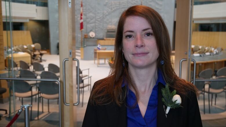 Katrina Nokleby in the Legislative Assembly.