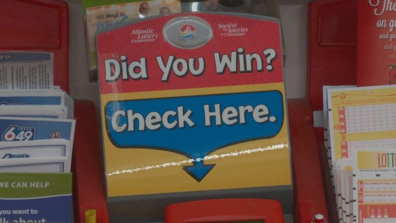 A sign that says Did You Win. 