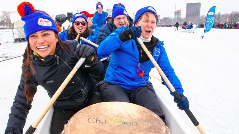 Participants hope for better weather for next years ice dragon boat races.