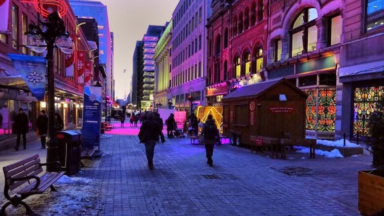 people walking on street