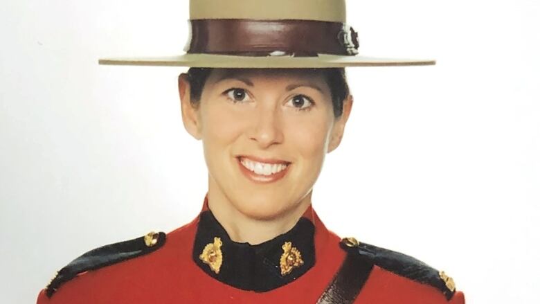 Head and shoulder photo of a woman in an RCMP uniform