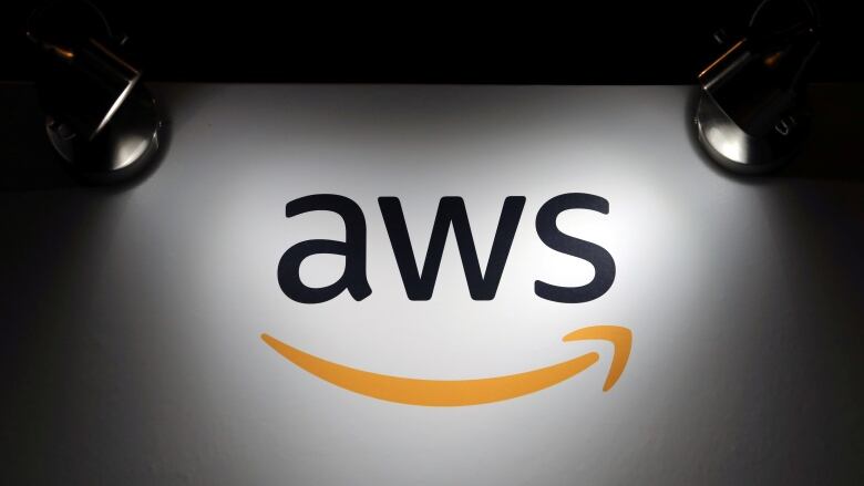 FILE PHOTO: The logo of Amazon Web Services (AWS) is seen during the 4th annual America Digital Latin American Congress of Business and Technology in Santiago, Chile, September 5, 2018.