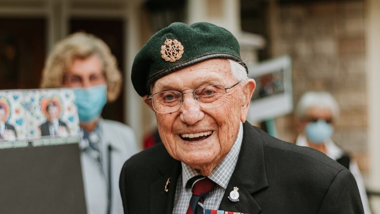 A man wearing medals