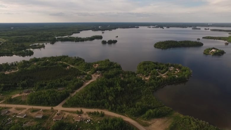 A birds-eye view of Wasagamack First Nation