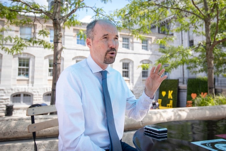 Mayor of Kingston Bryan Paterson during an interview with The Canadian Press Aug. 18, 2020.