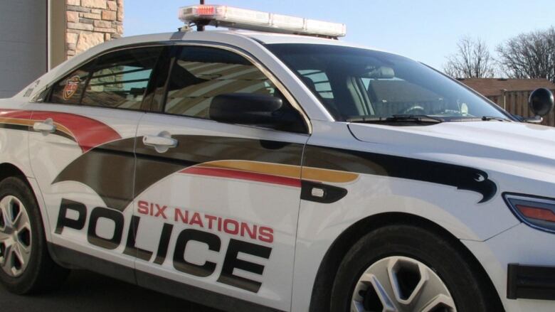 A Six Nations Police car.