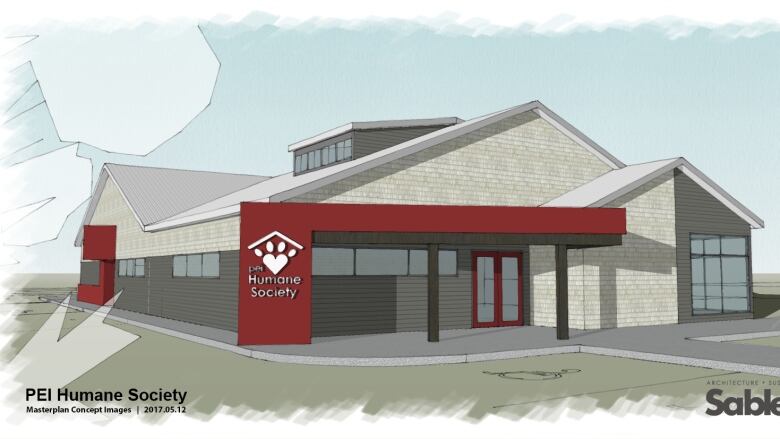 A rendering of the new animal shelter in Charlottetown.