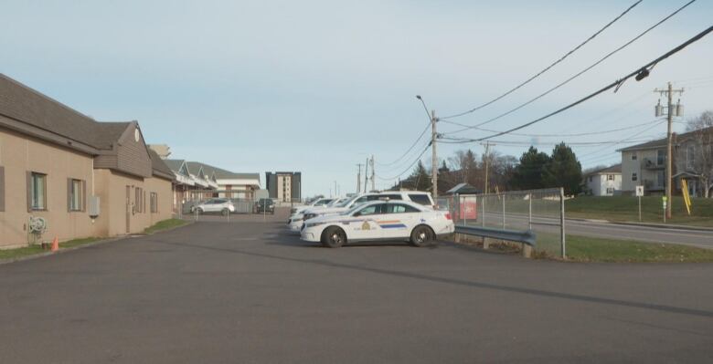 RCMP vehicles in a parking lot