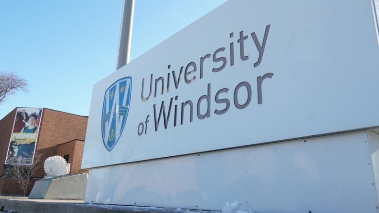 University of Windsor sign.