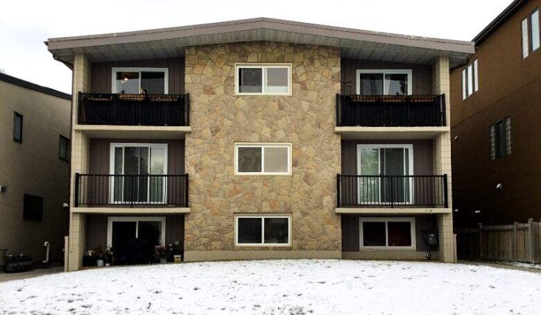 An apartment complex in southwest Calgary.