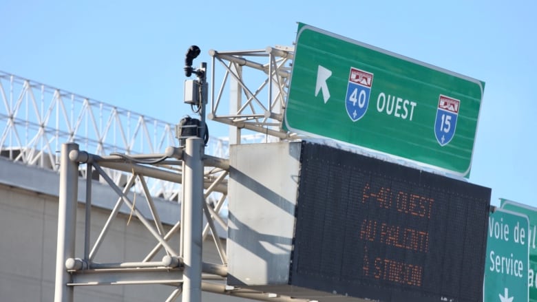 Highway sign. 