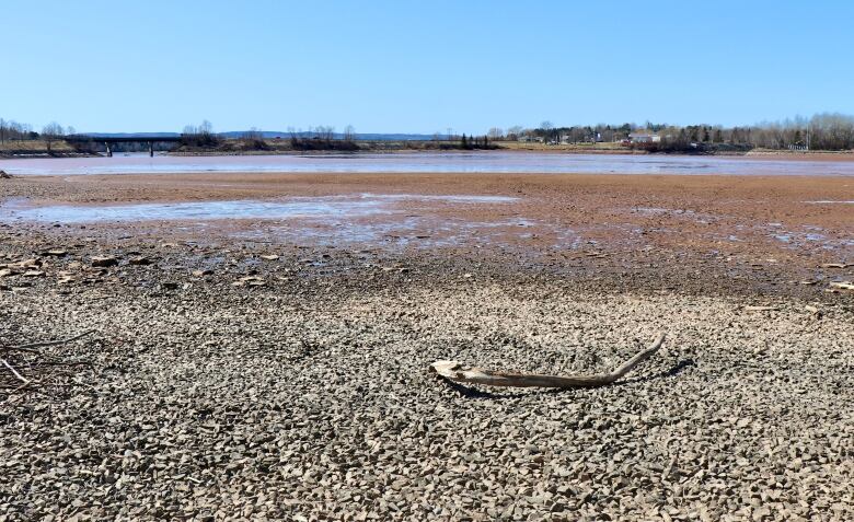 A dry lake bed.