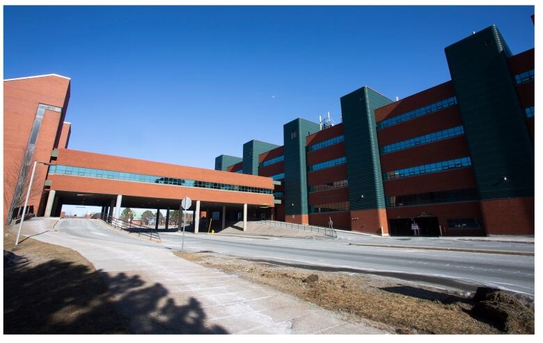 A large building against blue sky