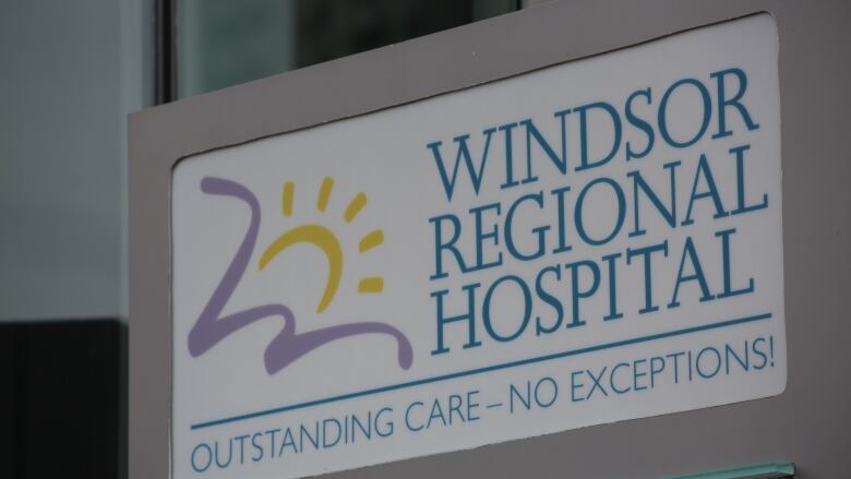 Signage that says Windsor Regional Hospital.