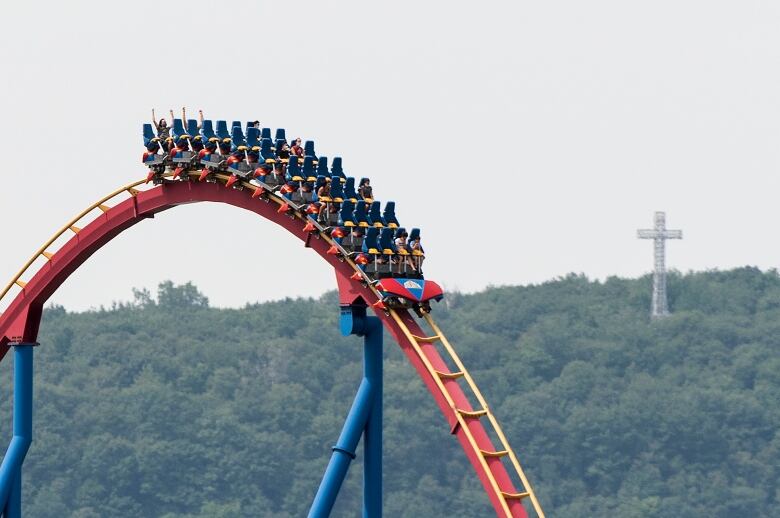 Kids at an amusement park