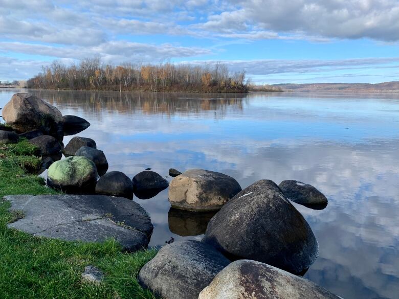 Rocks on the banks of the Ottawa River.