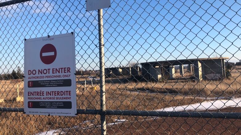 The fabrication yard in Borden-Carleton, photographed Dec. 21, 2021.