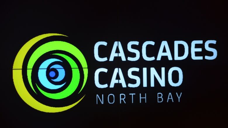 A sign that says Cascades Casino North Bay.