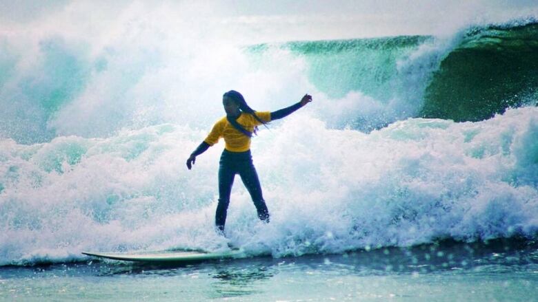 Person on a surf board