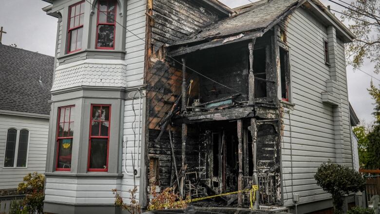 Fire at a home in Victoria, B.C.