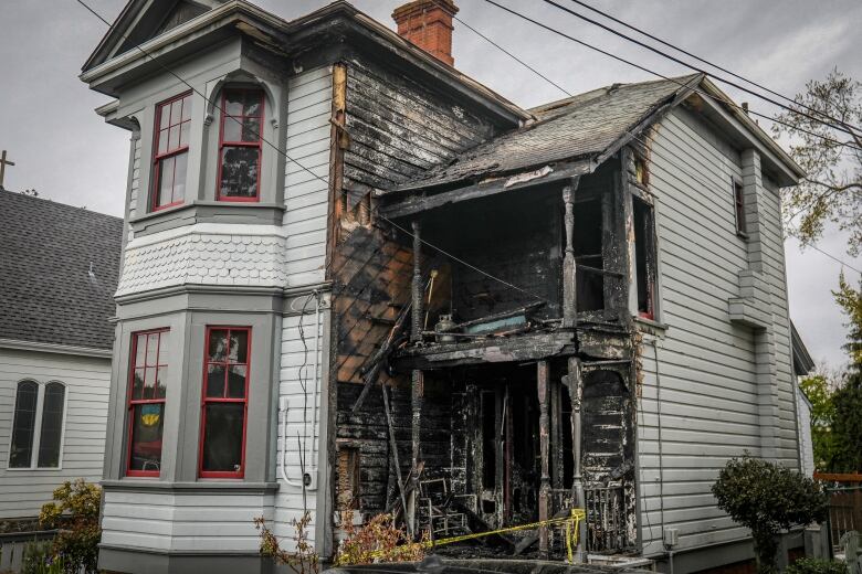 Fire at a home in Victoria, B.C.