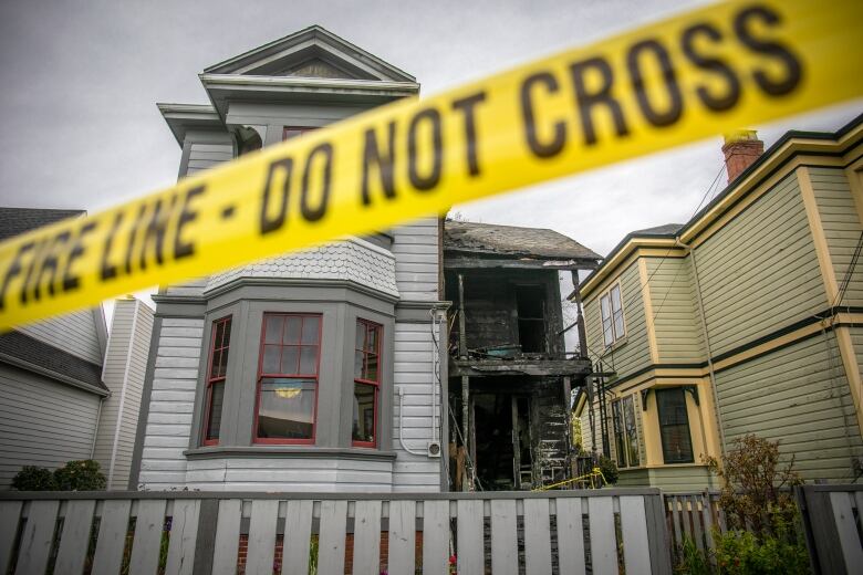 Fire at a home in Victoria, B.C.