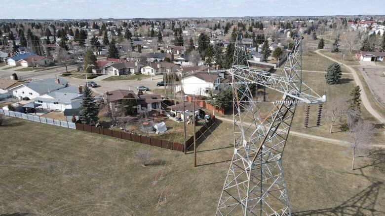 Aerials of Power Lines