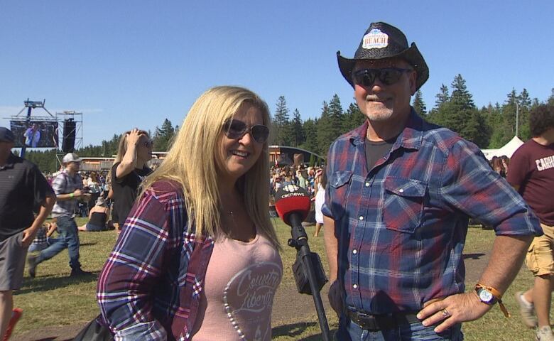 Monique MacMullin & Kevin MacMullin at Cavendish Beach Music Festival.