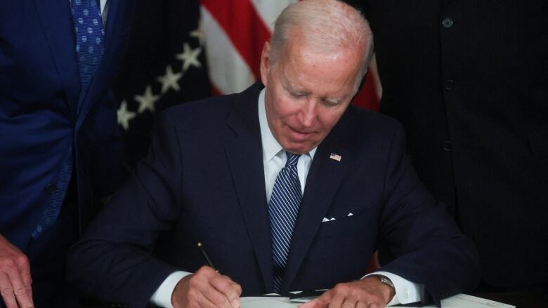 U.S. President Joe Biden signed his signature climate bill into law on Tuesday, Aug. 16. The so-called Inflation Reduction Act is a budget bill affecting clean energy, prescription drug prices and corporate taxes.