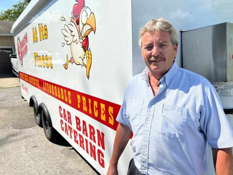 Wheatley's Barry Broadbent stands in front of his Car Barn Catering truck