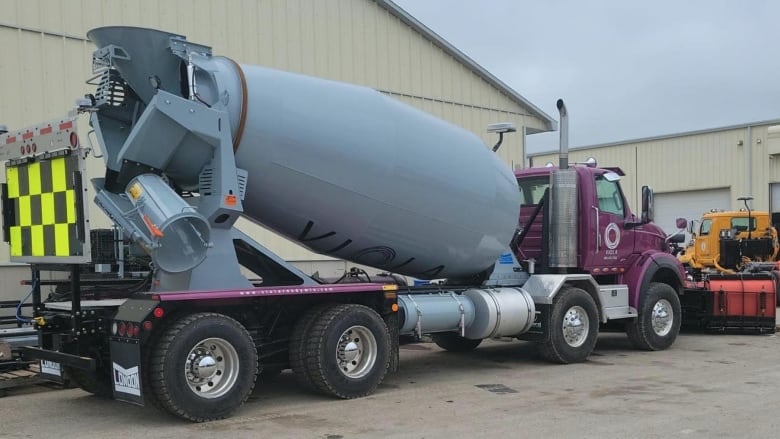 The concrete truck pictured above is from Viola, a major asphalt company that's headquartered in Markham. Corporate records obtained by CBC Toronto show Viola and Infrastructure Management, one of the companies that won snow-clearing contracts with the city, are linked. Even if the companies weren't linked, the winning companies are allowed to subcontract out 25 per cent of the work. City staff did not dispute the plow in the image, obtained by CBC Toronto from an industry source, could be used. 