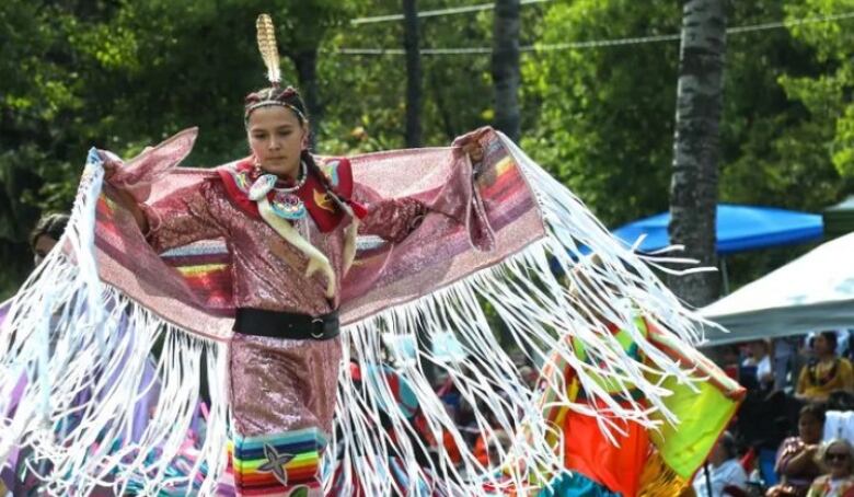 Tenasco at a pow-wow.