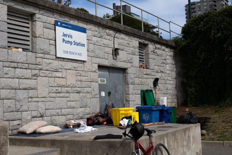 A small building with the sign 'Jervis Pump Station'.