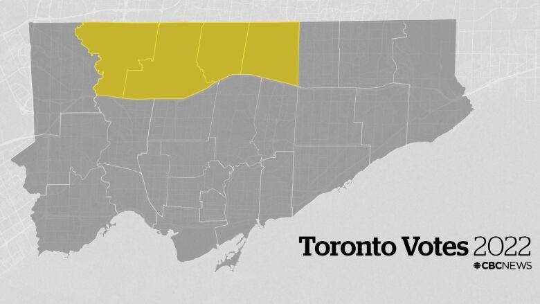 A map of Toronto shows the North Toronto wards highlighted.