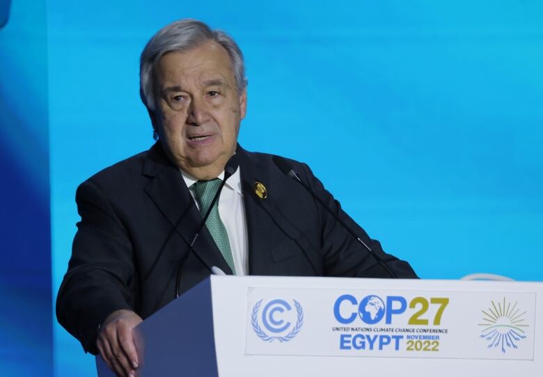 United Nations Secretary General Antonio Guterres tried to set an urgent tone on climate change on Monday as the COP27 conference in Egypt began in earnest.  