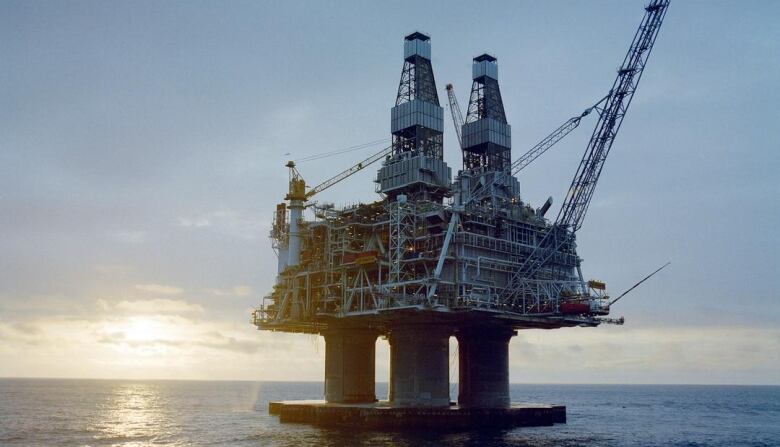 Hibernia oil platform.