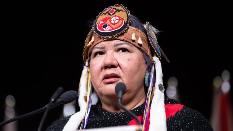 RoseAnne Archibald is the first female National Chief of the Assembly of First Nations.