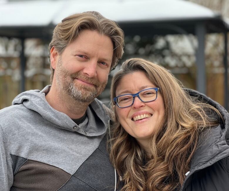 Christina Meyer, 50, with her husband Jonathan, who has begun the initial paperwork to find out if he might be a suitable match to donate a kidney to his wife.