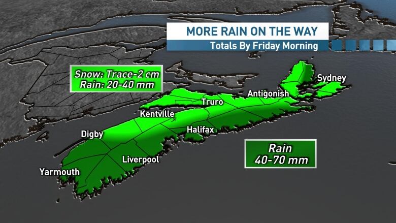 Rain at times heavy will arrive on Thursday.